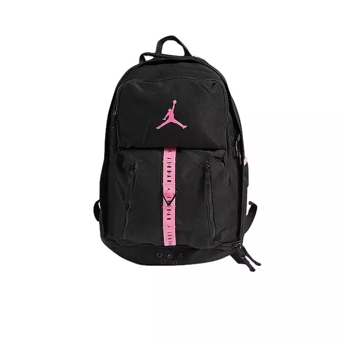 Black and deals pink jordan backpack